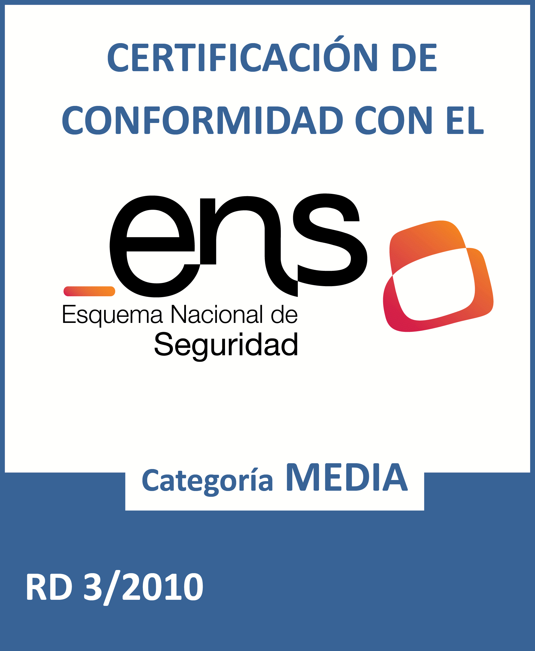 certificado de conformidad con el esquema nacional de seguridad